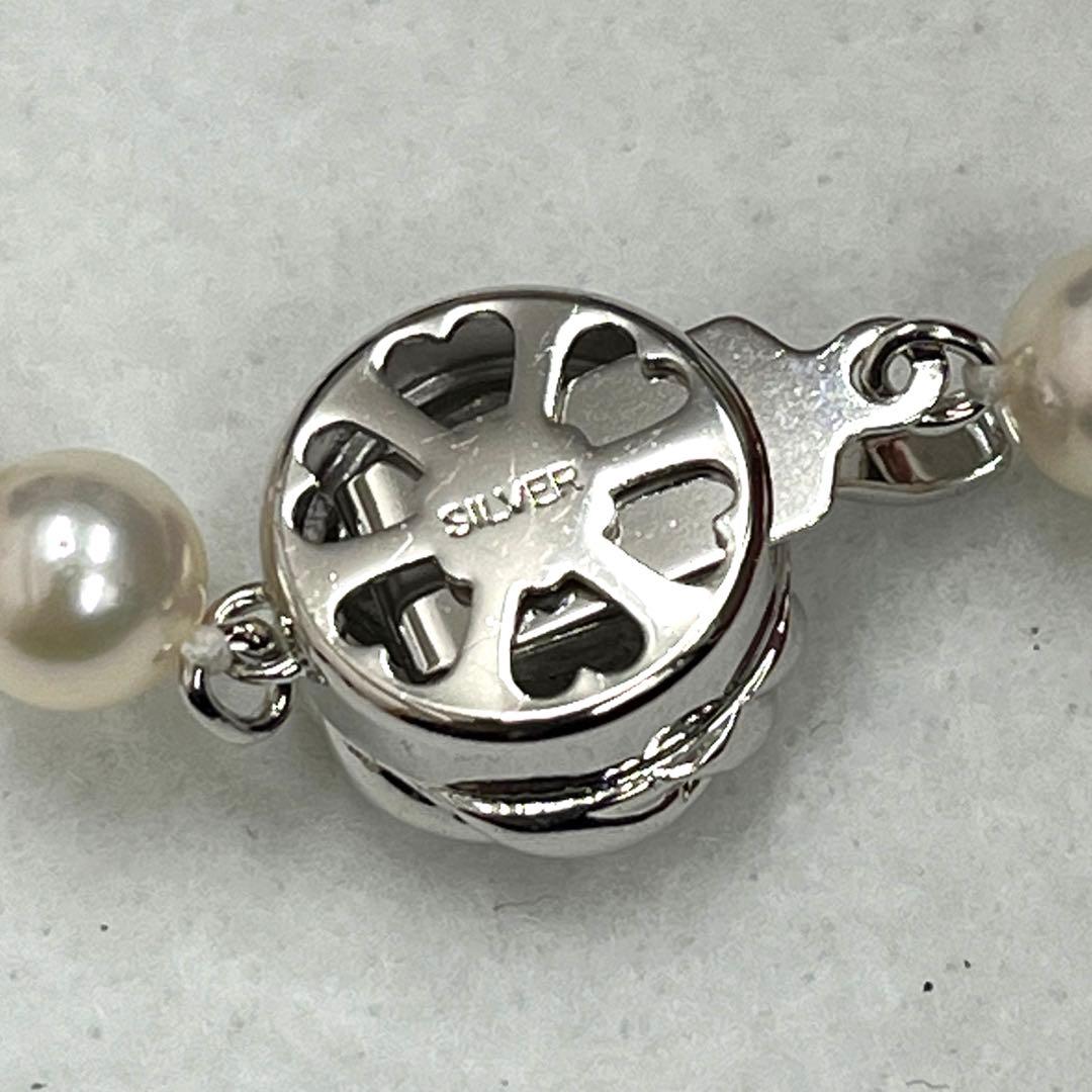 【T】売り尽くし✨パールネックレス silver刻印あり　２点おまとめ