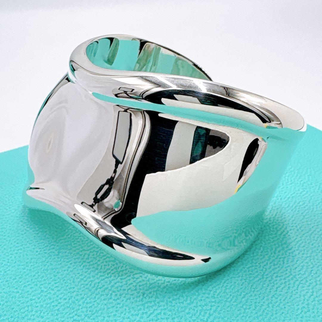 極美品 付属品付き ティファニー ボーンカフ スモール バングル シルバー925