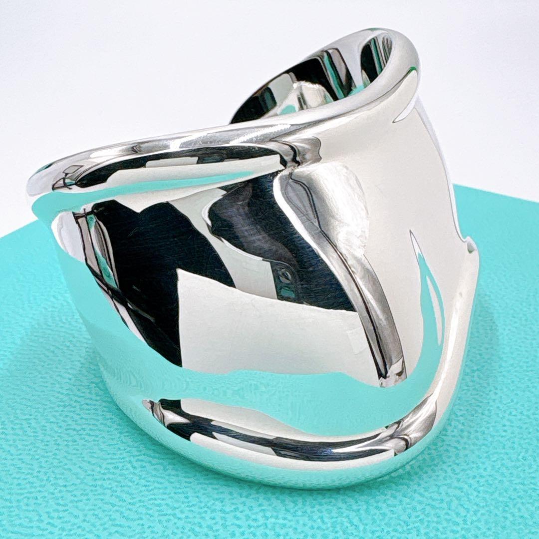 極美品 付属品付き ティファニー ボーンカフ スモール バングル シルバー925