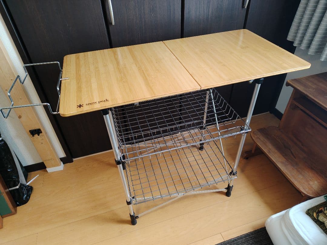  PEAK フィールドキッチンテーブル(竹)＋ガビングフレーム