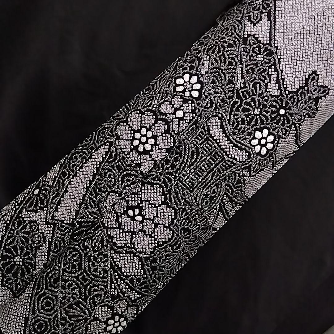 総絞り 訪問着　 黒絞り 裄63