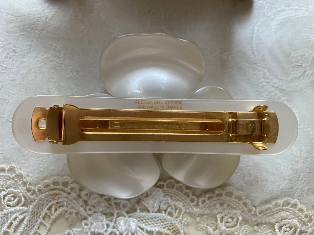 美品♡正規品♡アレクサンドルドゥパリ♡ホワイトローズバレッタ