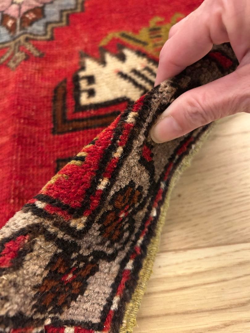 トライバルラグ・トルコヴィンテージラグ・ウール約51×110cm