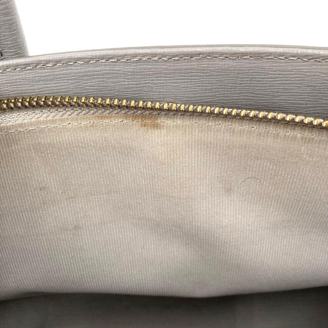 美品✨FURLA フルラ テッサ 2way ハンドバッグ レザー グレー