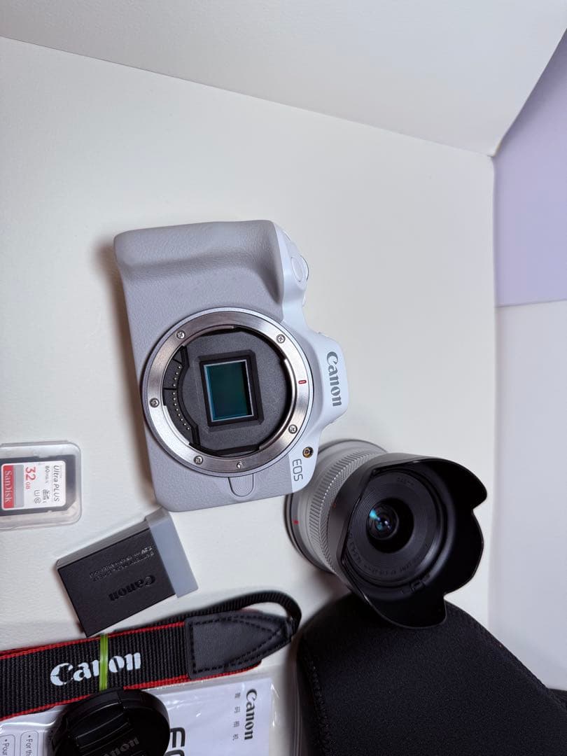 Canon EOS R50+レンズrf 18-45mm+sd card 32gb