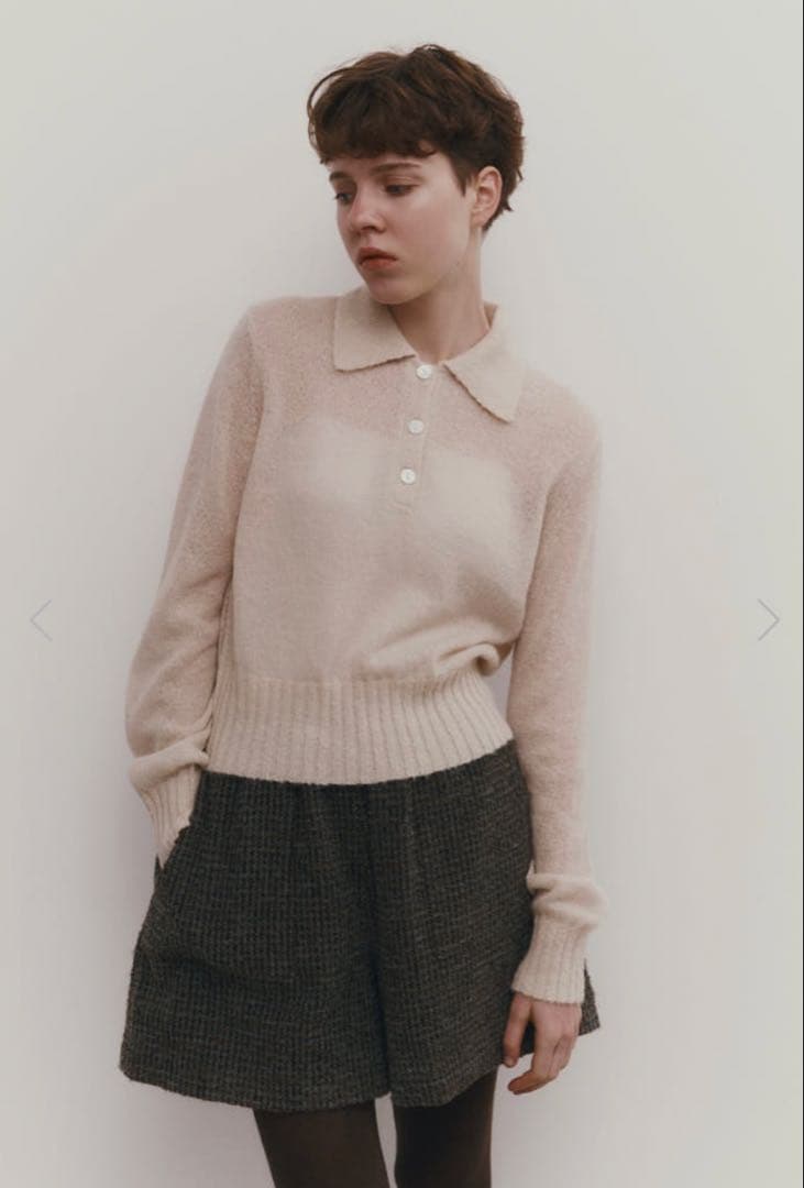 マチャット　machatt ウールショートパンツ　チェック　LONG