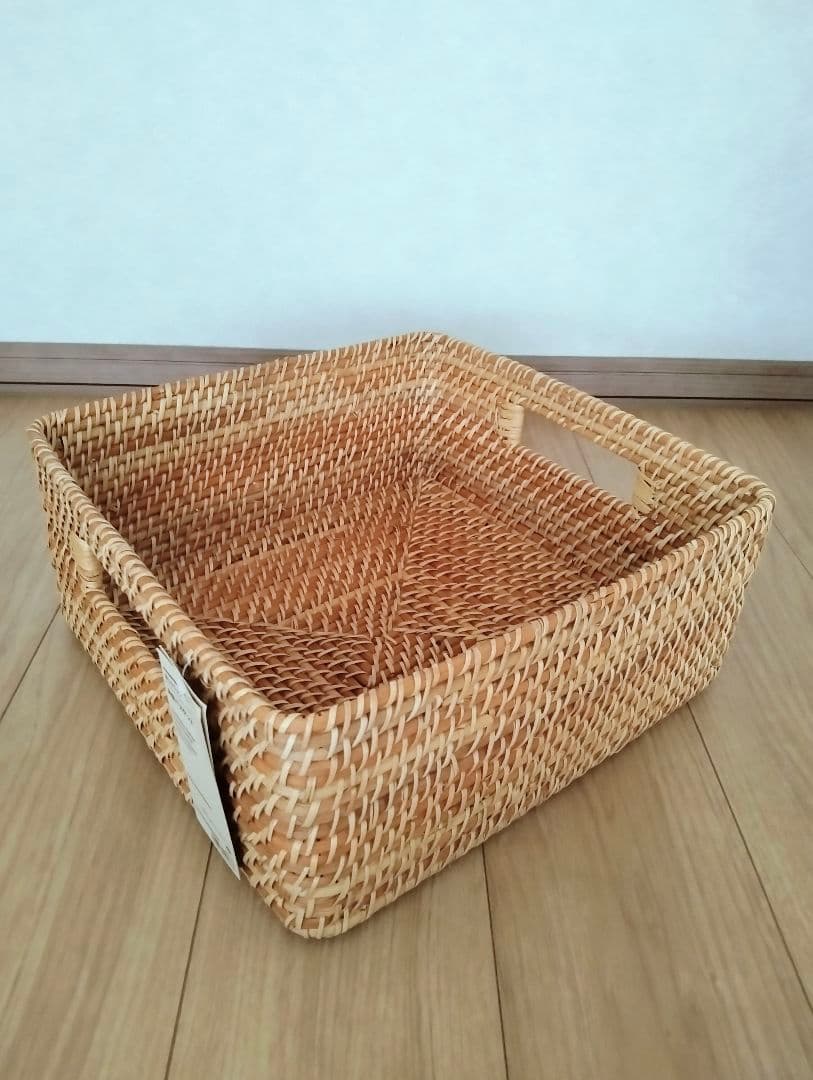 無印良品 ニトリ 10個組ラタンバスケット　長方形　角型　ウォーターヒヤシンス