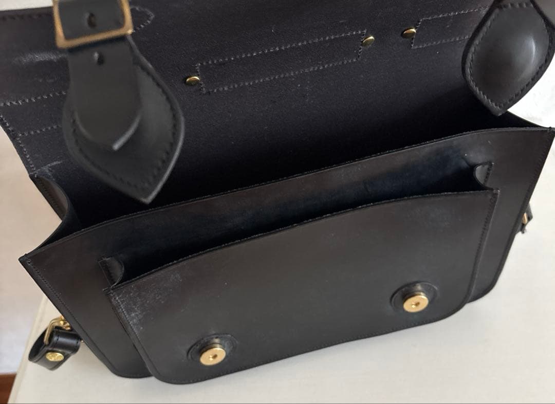 GLEN グレンロイヤル　サッチェルバッグ13インチブラック