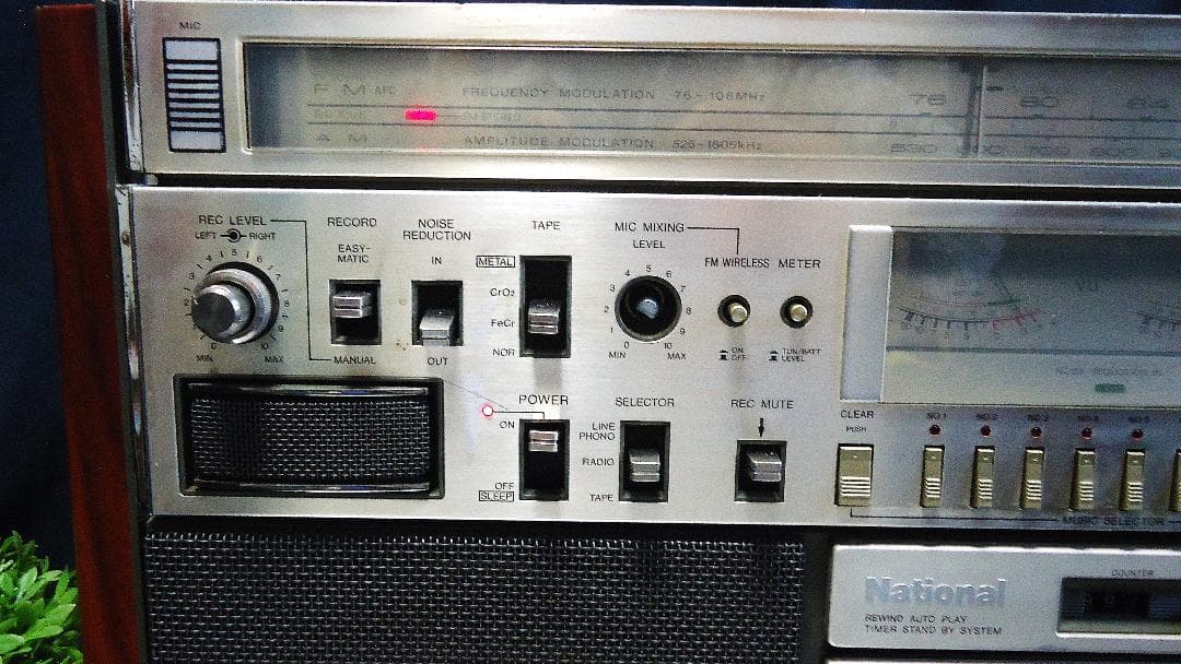 ♪昭和銘機 整備清掃ラジカセ National 「Disco M」RX-5700