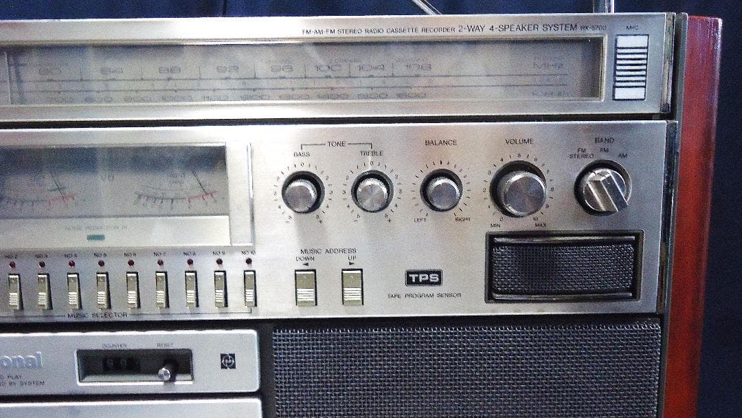 ♪昭和銘機 整備清掃ラジカセ National 「Disco M」RX-5700