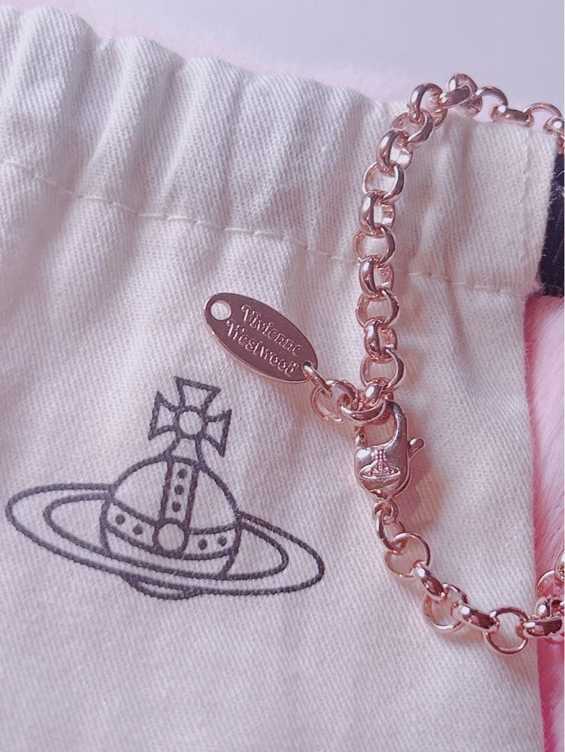 Vivienne Westwood｜ミディアムオーブネックレス　ピンクゴールド