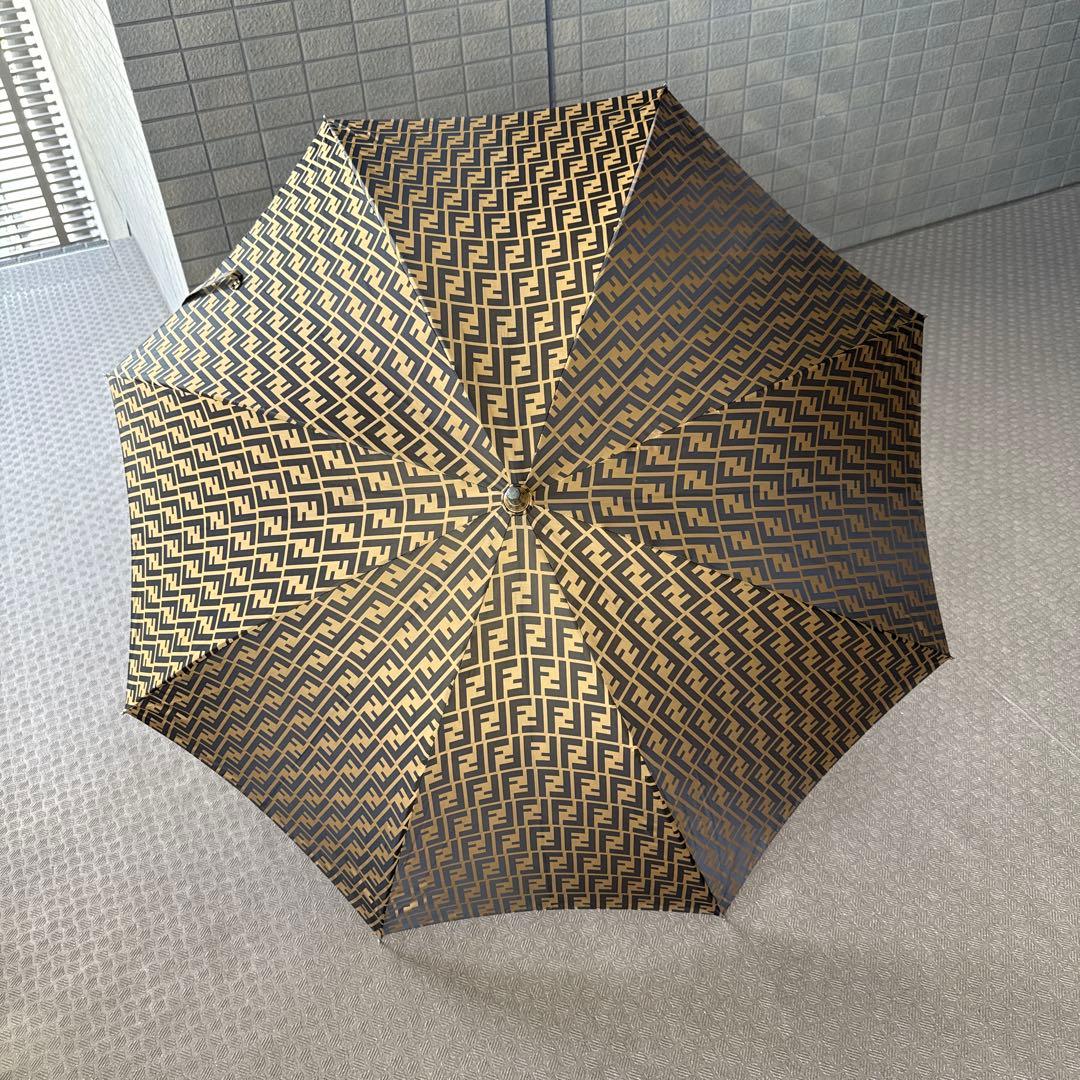 FENDI FFロゴ 長傘 ベージュ ブラック