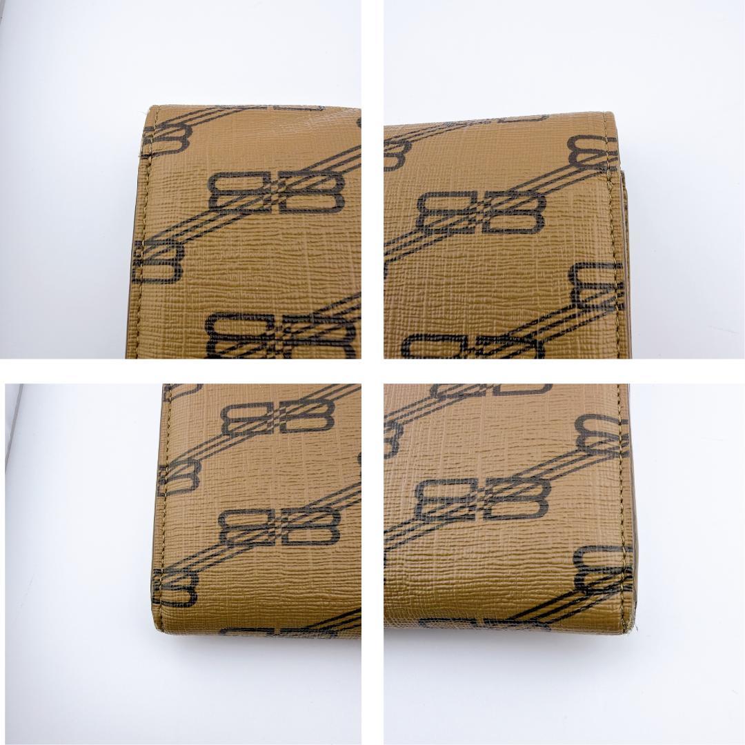 バレンシアガ BBモノグラム CASH フラップ 長財布 ウォレット650874