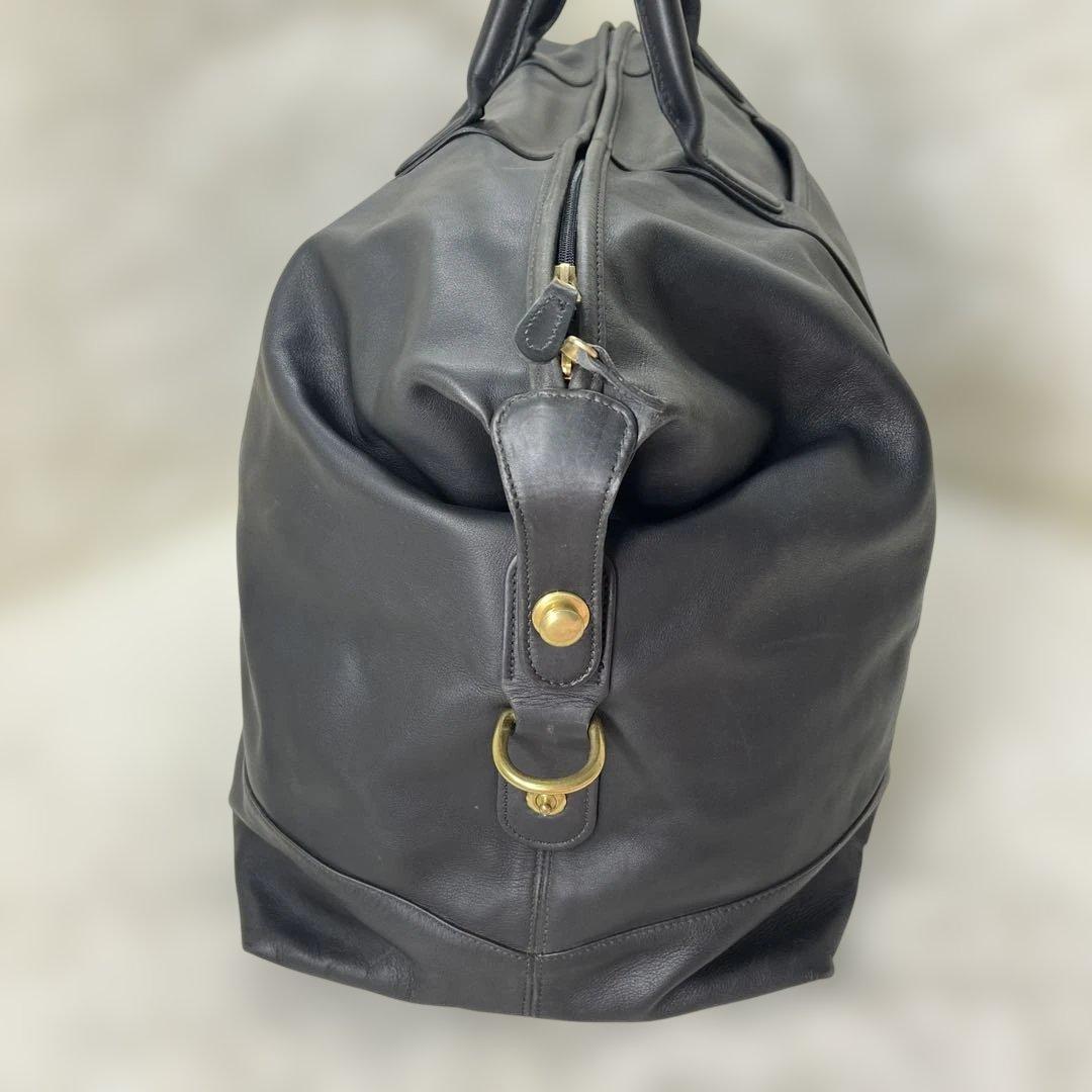 極美品 COACH オールドコーチ 大容量ボストンバッグ USA製 0506 黒