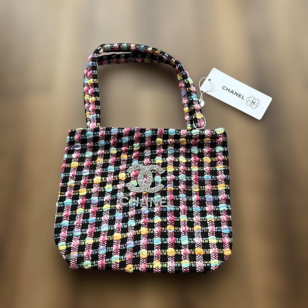 CHANELツイードトートバッグ