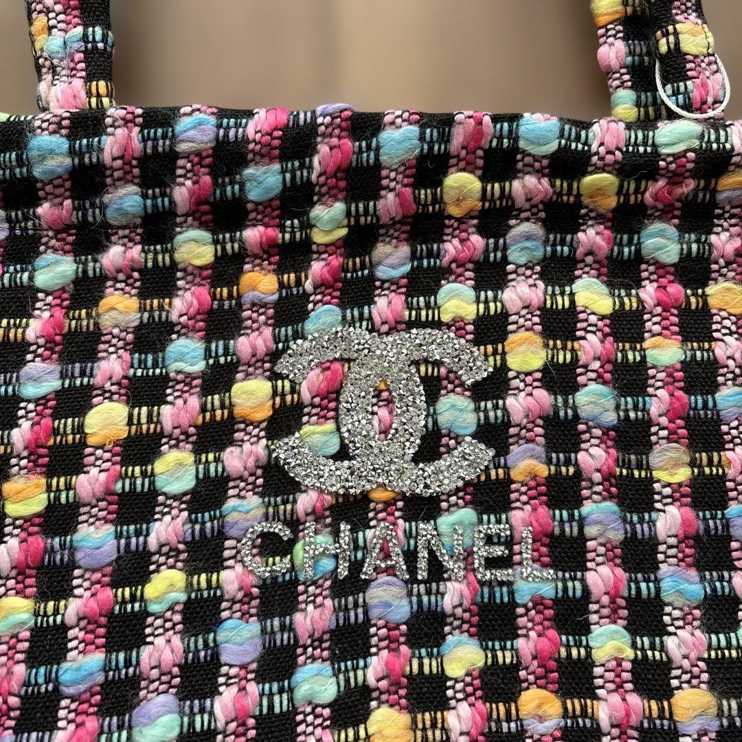 CHANELツイードトートバッグ