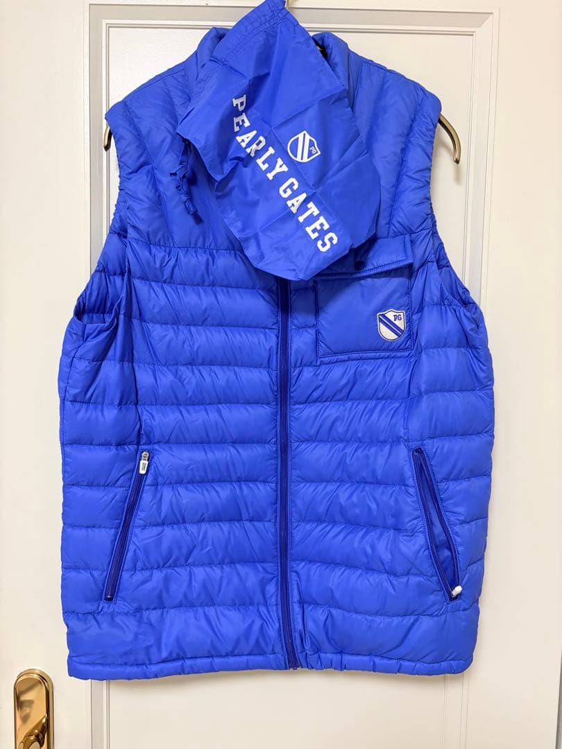 【PEARLY GATES】　収納できるフランスダウン　ベスト