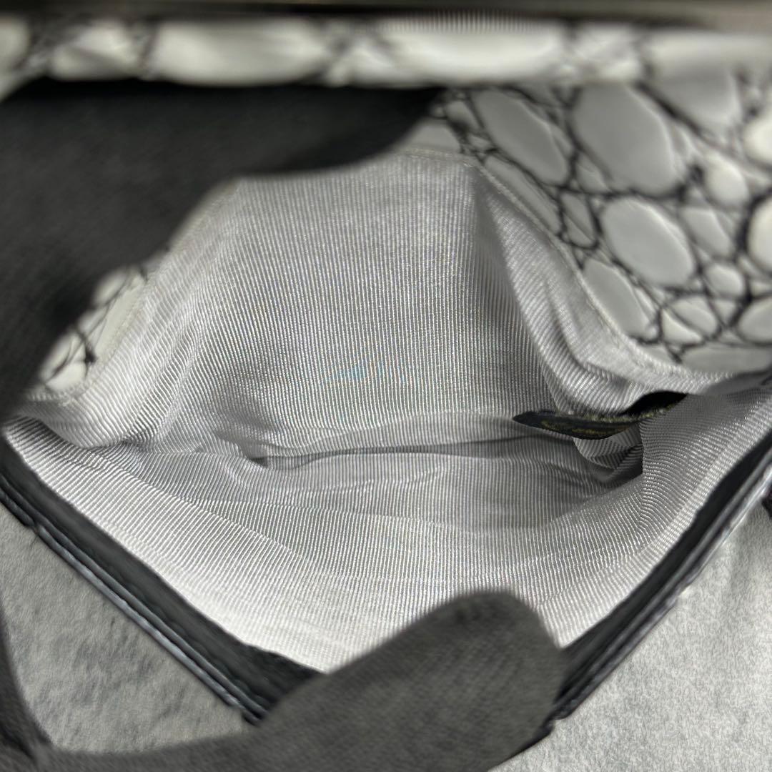 JRA バニラ染め クロコダイル がま口 ショルダーバッグ エキゾチックレザー