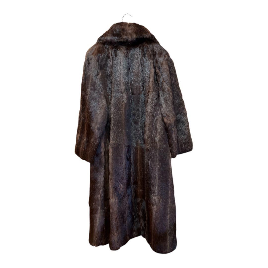 再値下げ　毛皮コート　ロングコート　ファーコート　上着　ヴィンテージ