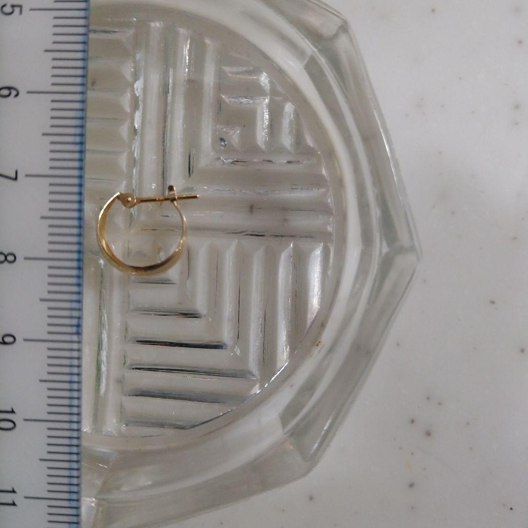 K18　フープピアス　0.6グラム