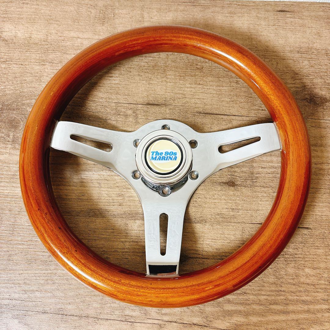 希少　当時物　小径　29cm ウッドステアリング　ウッドハンドル　USDM 旧車