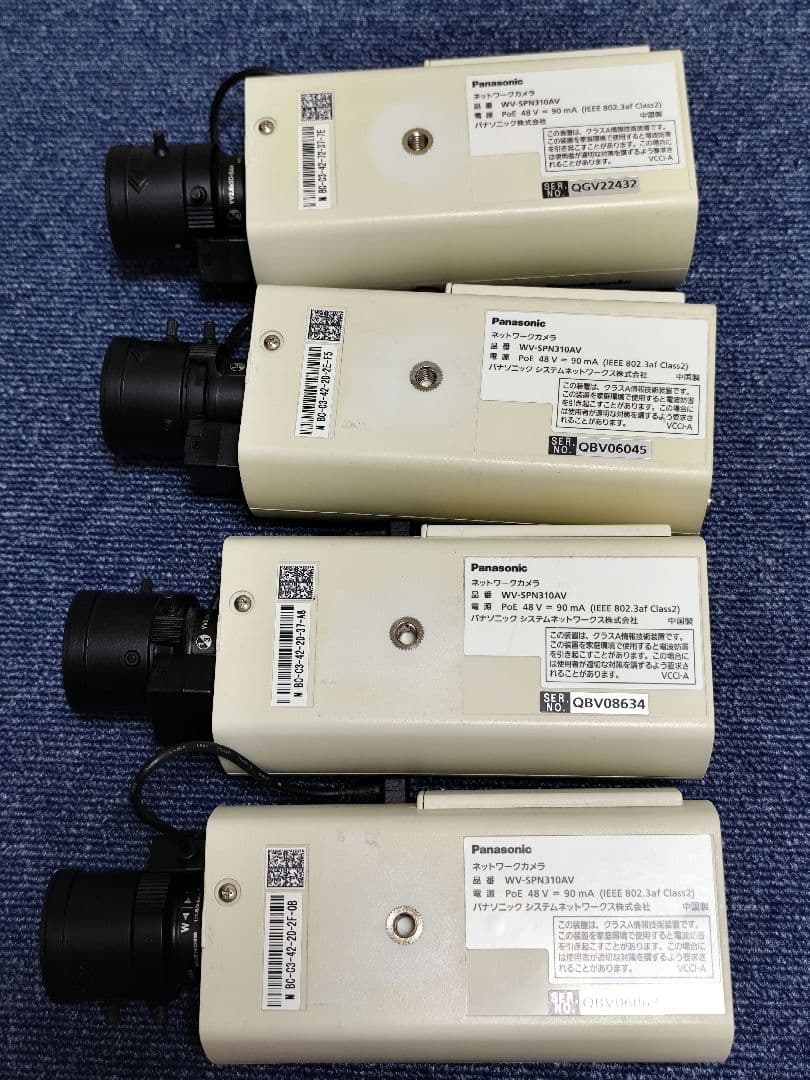 PANASONIC ネットワークカメラ WV-SPN310AV 4台セット