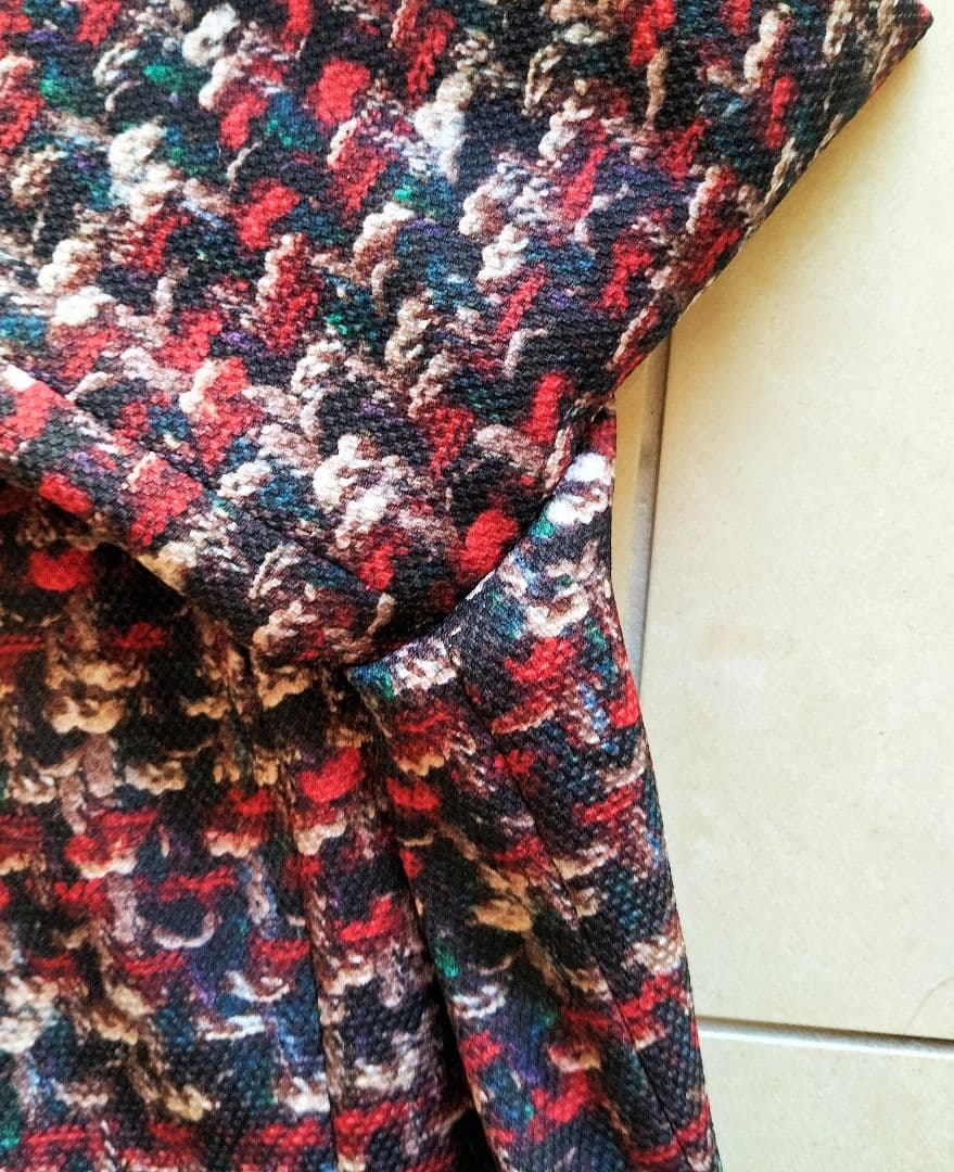 ♥極美品✿M'S GRACY✿ワンピース リボン✿フレア✿Aライン✿大きめ✿40