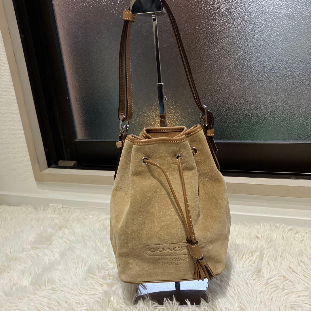 オールドコーチ　7561　OLD COACH　スエード　ベロア　巾着　肩掛け