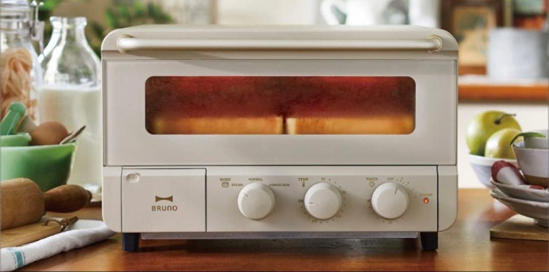新品未開封！BRUNO crassy スチーム＆ベイク トースター グレージュ