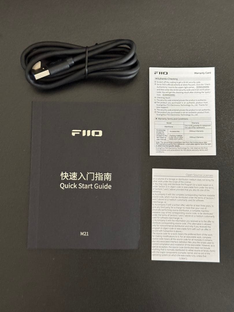 Fiio M21 デジタルオーディオプレーヤー　チタニウムゴールド