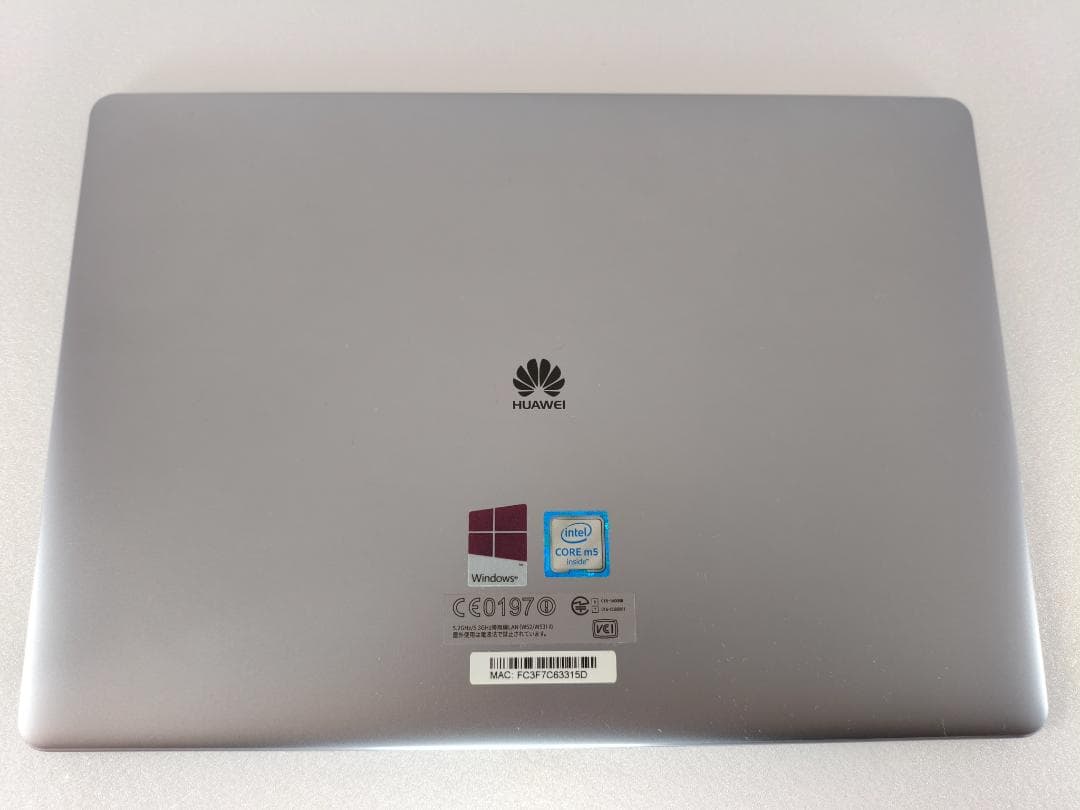 Windowsタブレット本体 Huawei Matebook Gray Windows11 4GB 128GB