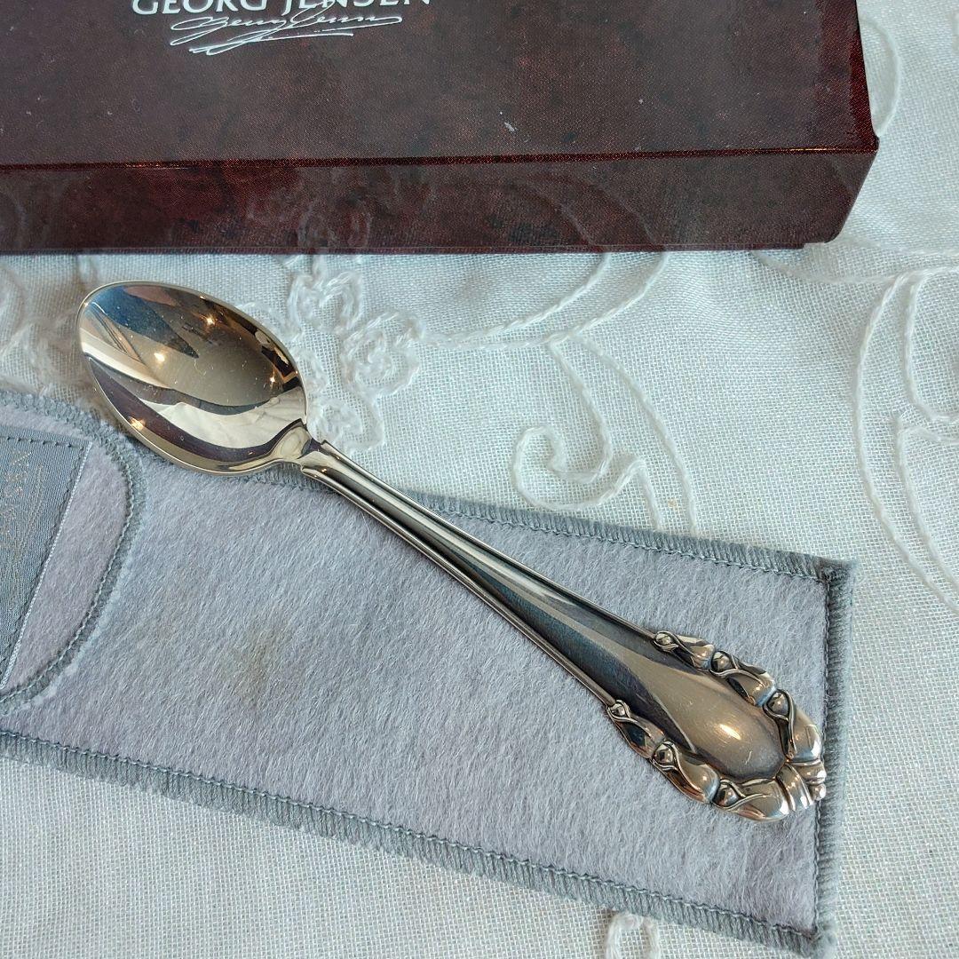   純銀製　スプーン ケース　保存袋付　リリーオブザバレー