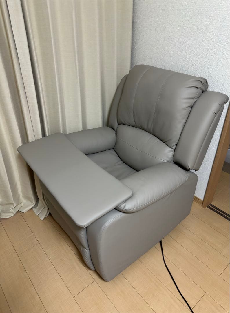 YEKOTECH リクライニングソファー 電動 高さ調節可能な可動テーブル付き