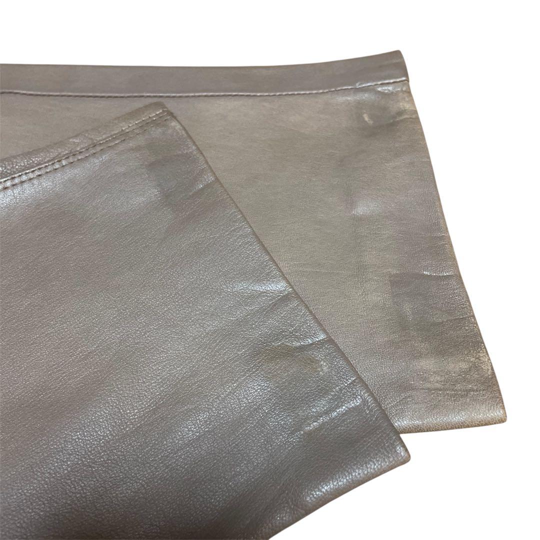 RUFFO ルッフォ　レザー パンツ　イタリア製　ナッパレザー　ブラウン