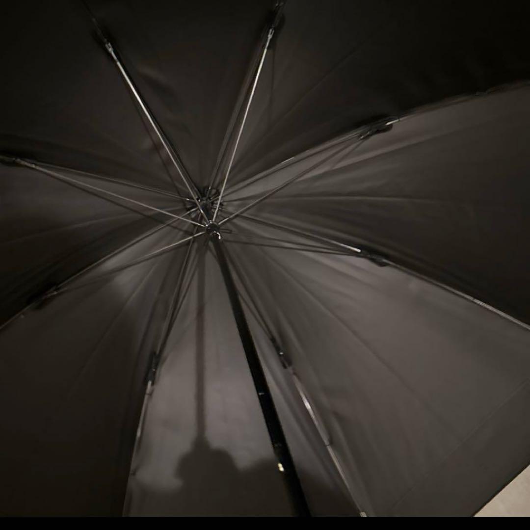 サンバリア100 Lサイズ 長傘 白黒ストライプ 日傘 遮光率 100%