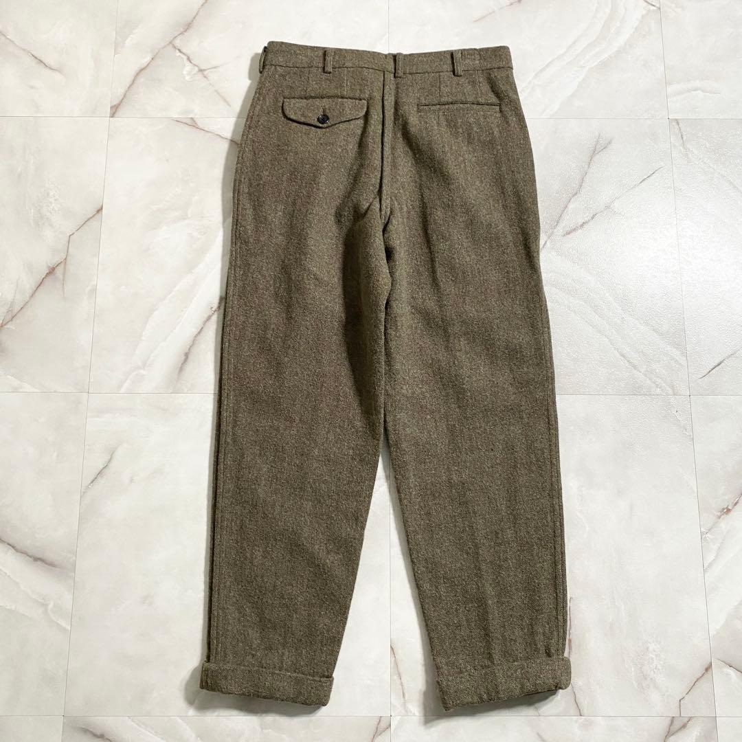 A17664 コムデギャルソンオムプリュス 98AW 2タックウール縮絨パンツM