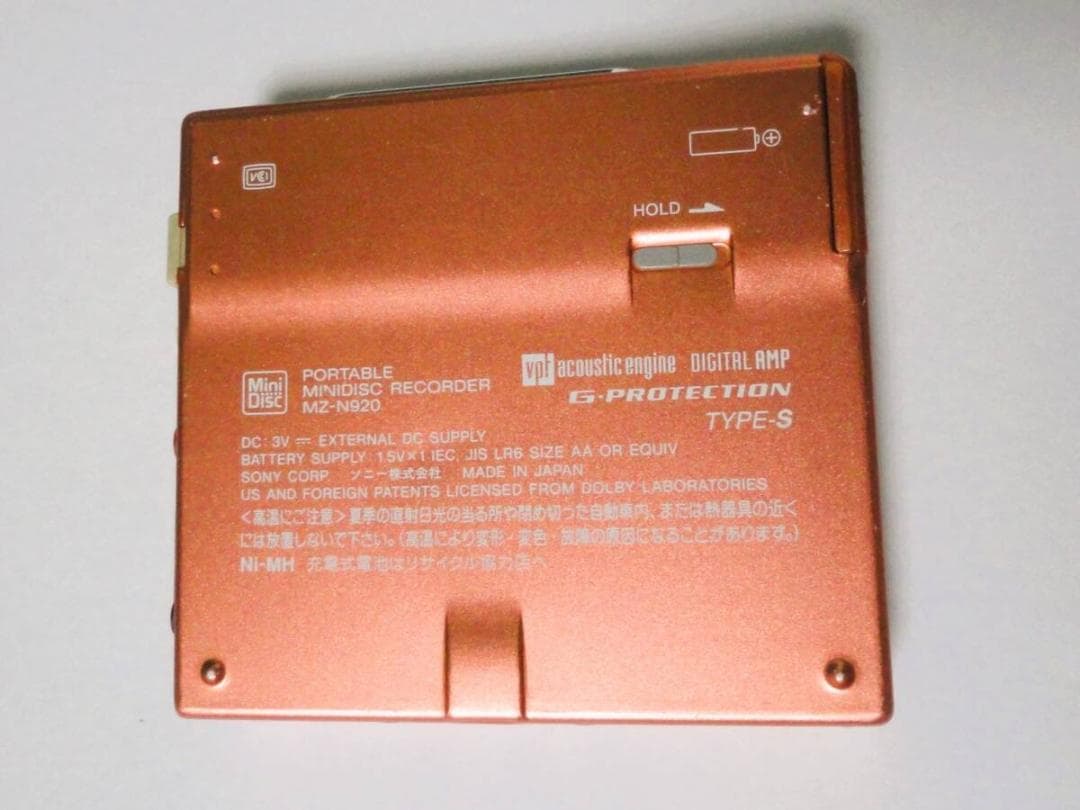 【録音、再生、USB接続 動作OK！】MZ-RH1代用 SONY MZ-N920