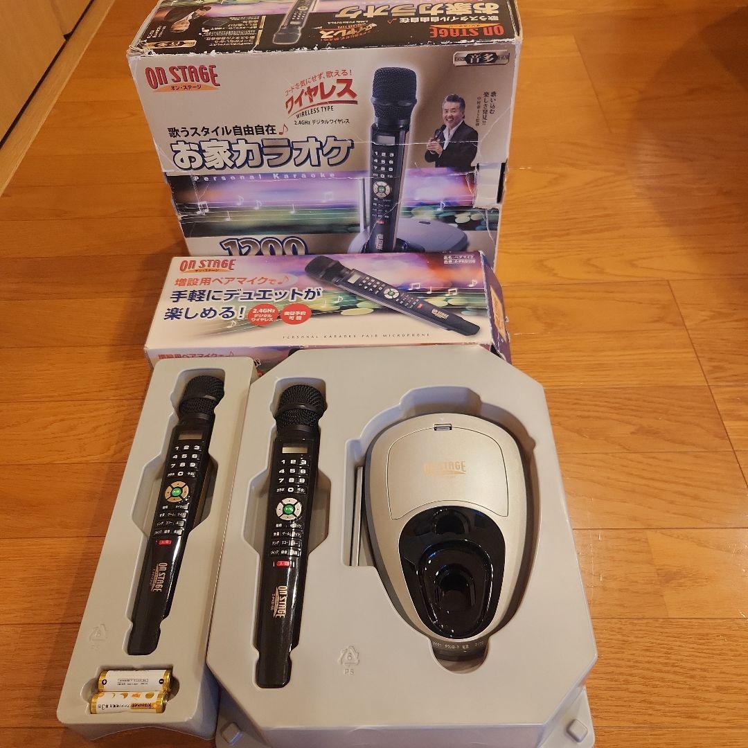 お家カラオケ オンステージ PK120WT ペアマイク付　チップ付