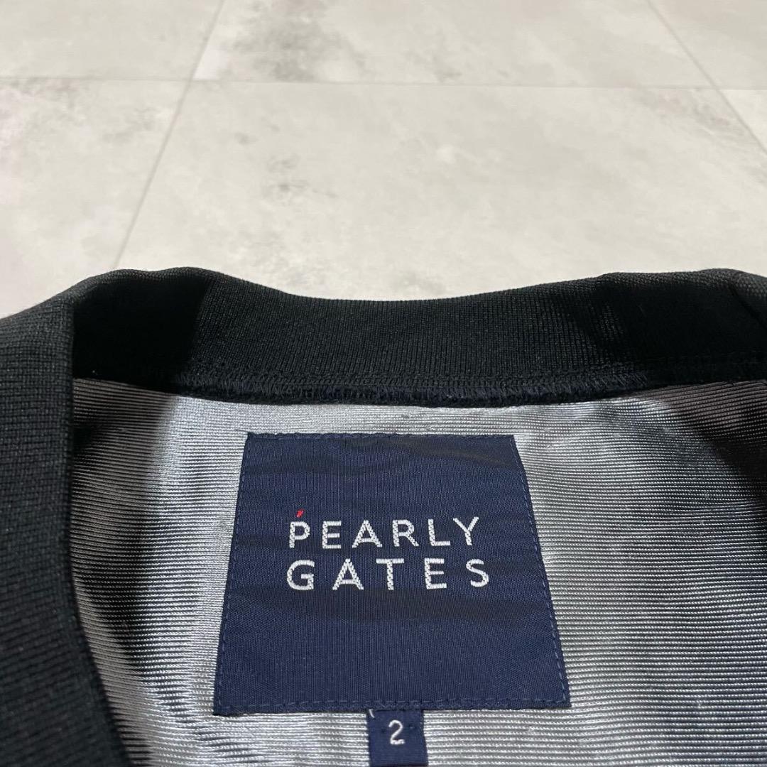 PEARLY GATES ナイロンジャケット プルオーバー プリントロゴ ゴルフ