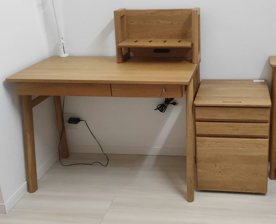 KEYUCA アロン 学習机 ⚠️別出品のデスクワゴンと一緒にご購入ください