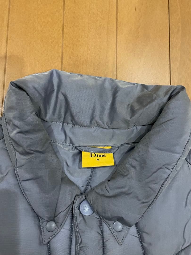 【完売品】Dime Wave Puffer Jacket XLサイズ 希少グレー