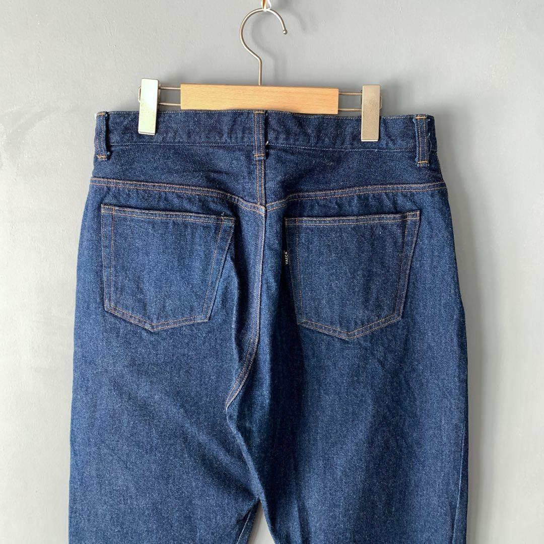 YAECA ワイドテーパードデニムパンツ 32 ヤエカ 色落ちなし 美品 M