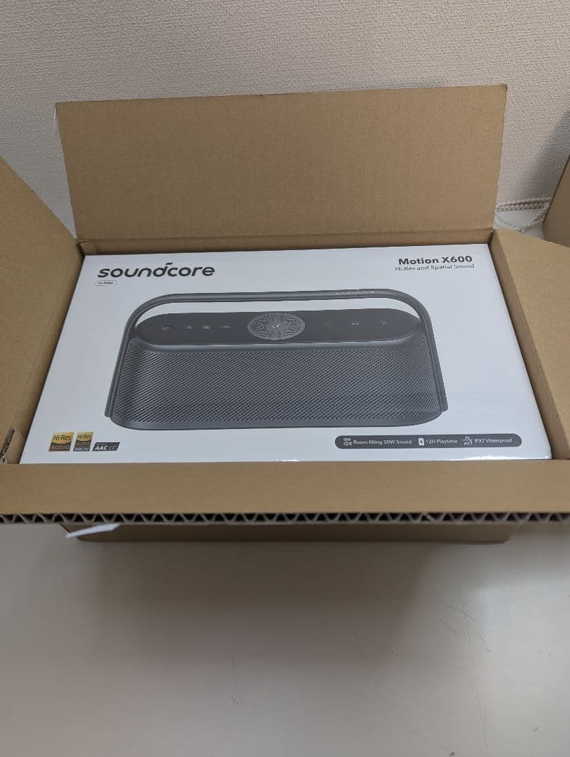 未使用・新品：Anker Soundcore X600 スピーカー グレー