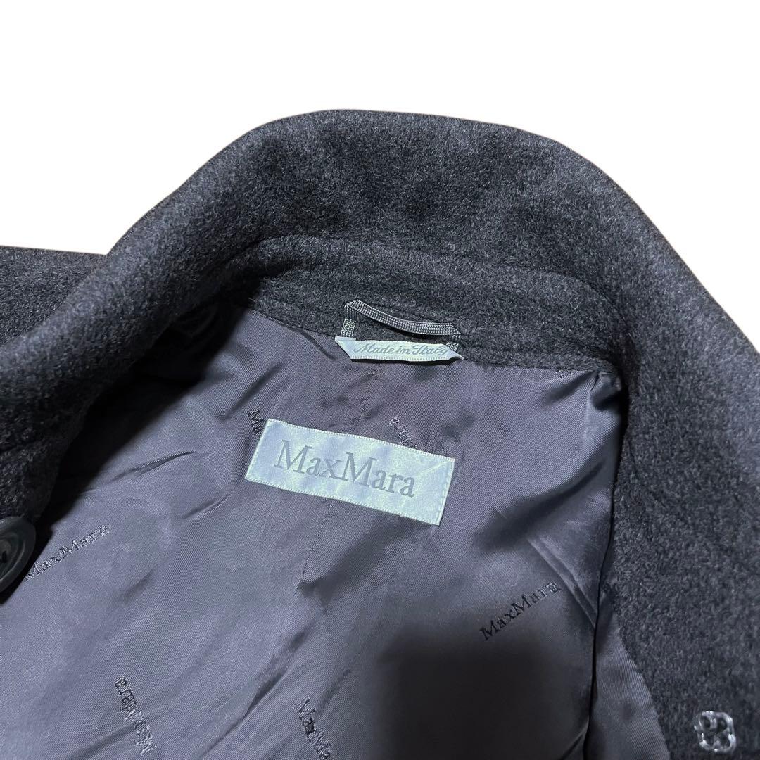 美品 マックスマーラ カシミヤ混 ダブルPコート　40