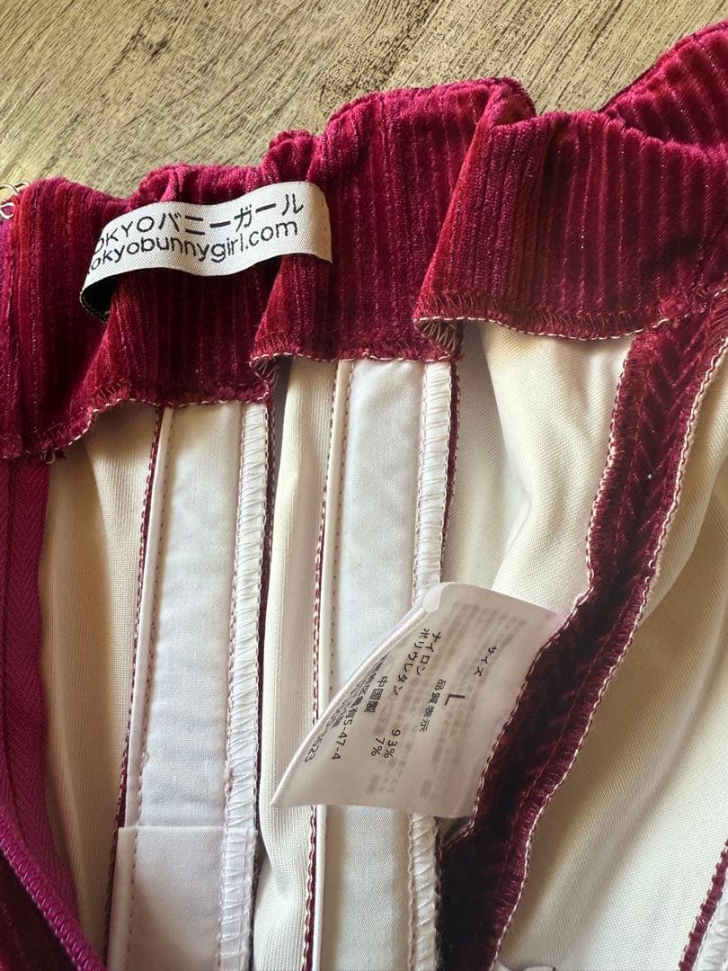 TOKYOバニーガール サイズL ワインレッド
