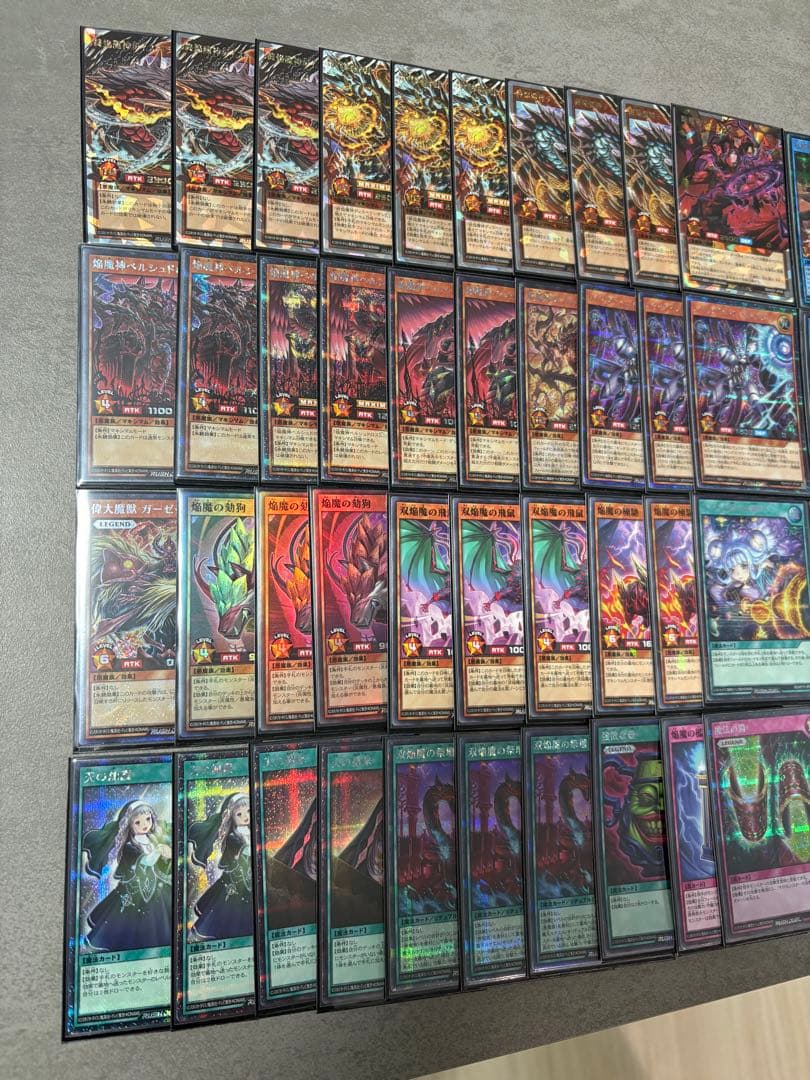 焔魔デッキ　高レア　シークレット　オーバラッシュ　遊戯王の日　スリーブ付き