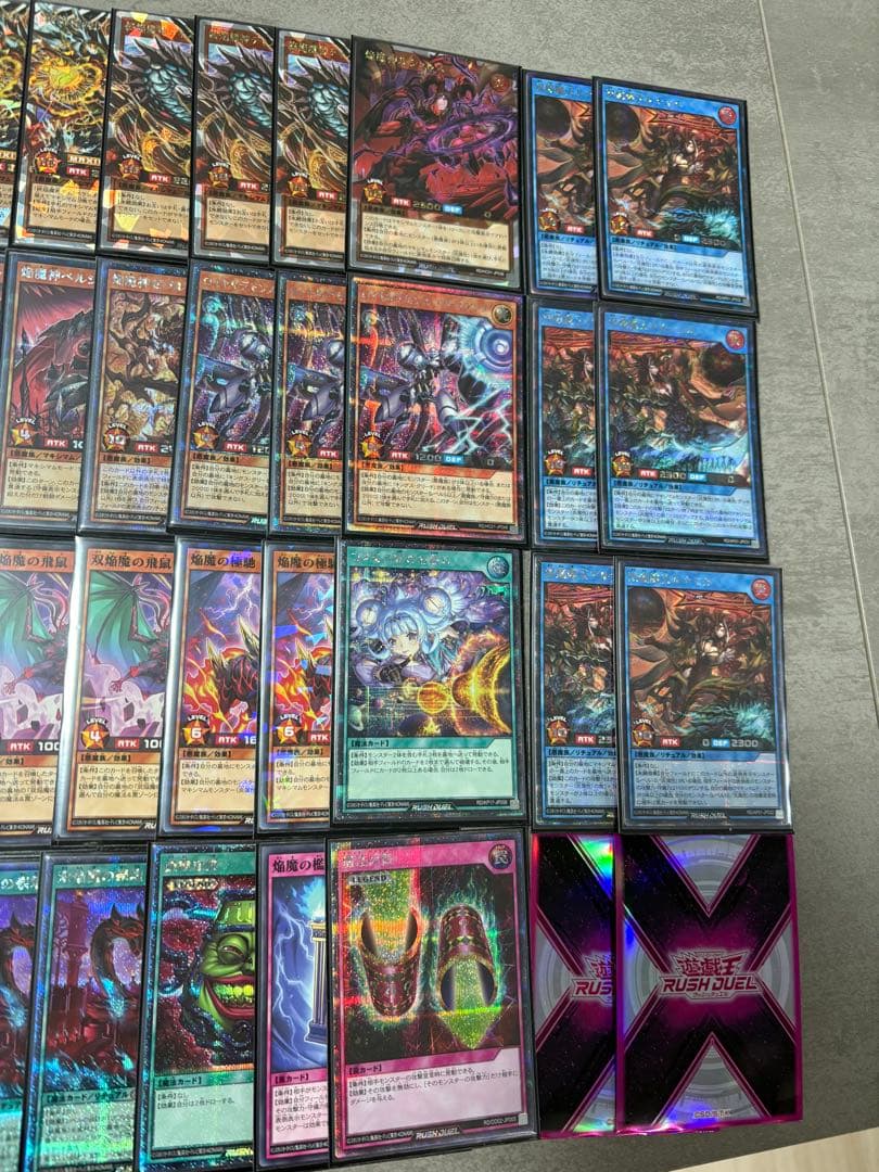 焔魔デッキ　高レア　シークレット　オーバラッシュ　遊戯王の日　スリーブ付き