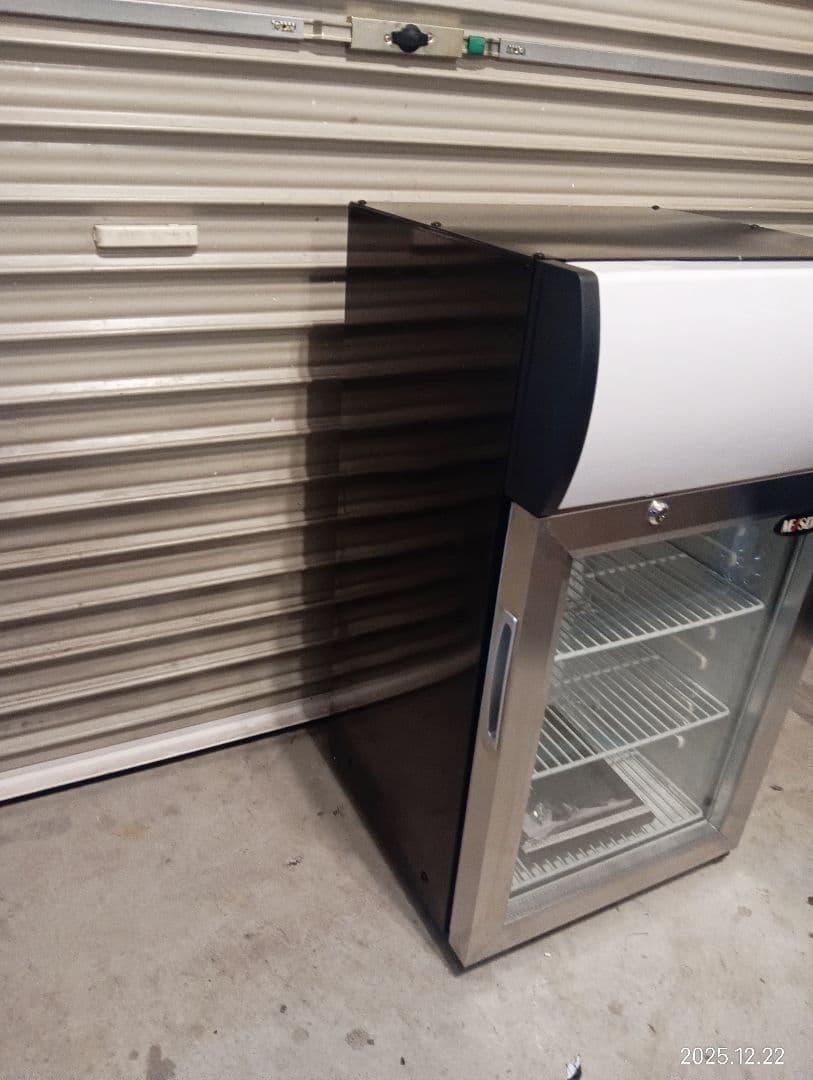 【ラスト】冷蔵庫 ステンレススチール ガラス扉　冷蔵ショーケース