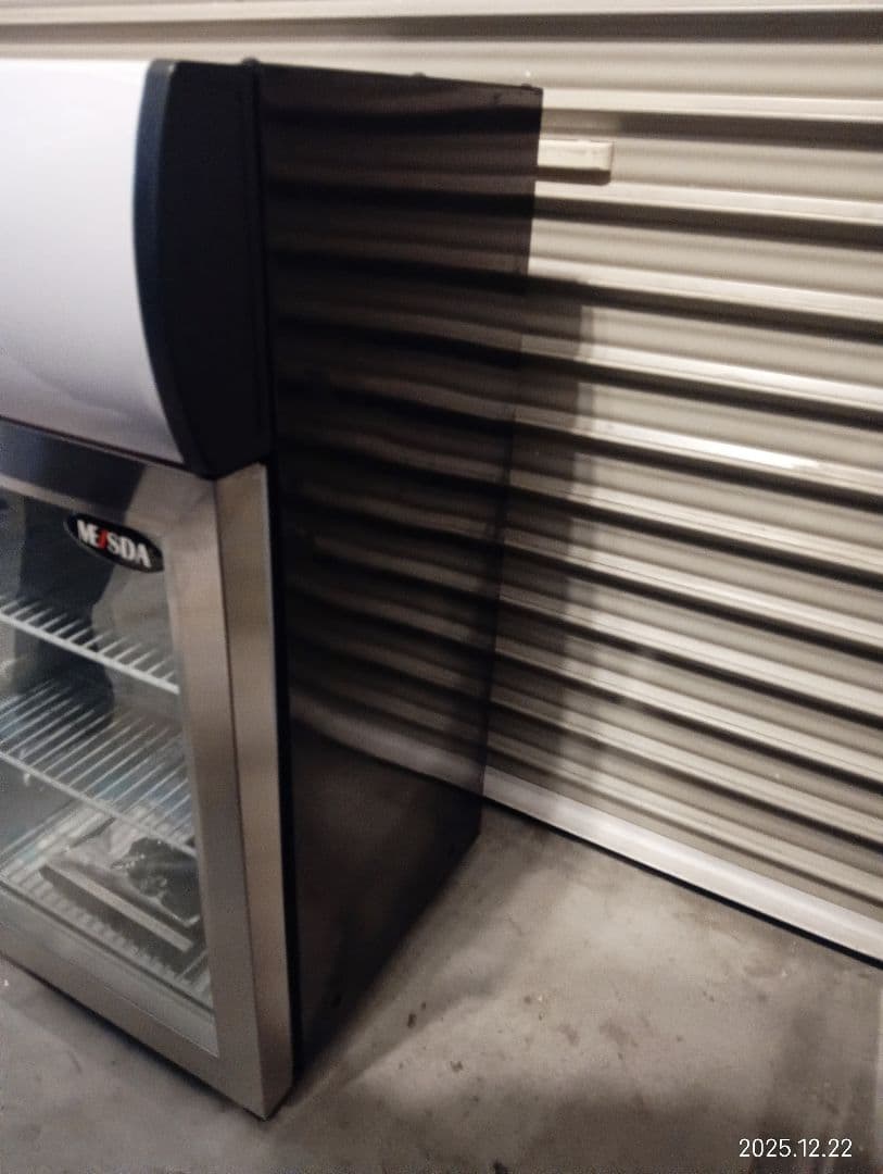 【ラスト】冷蔵庫 ステンレススチール ガラス扉　冷蔵ショーケース