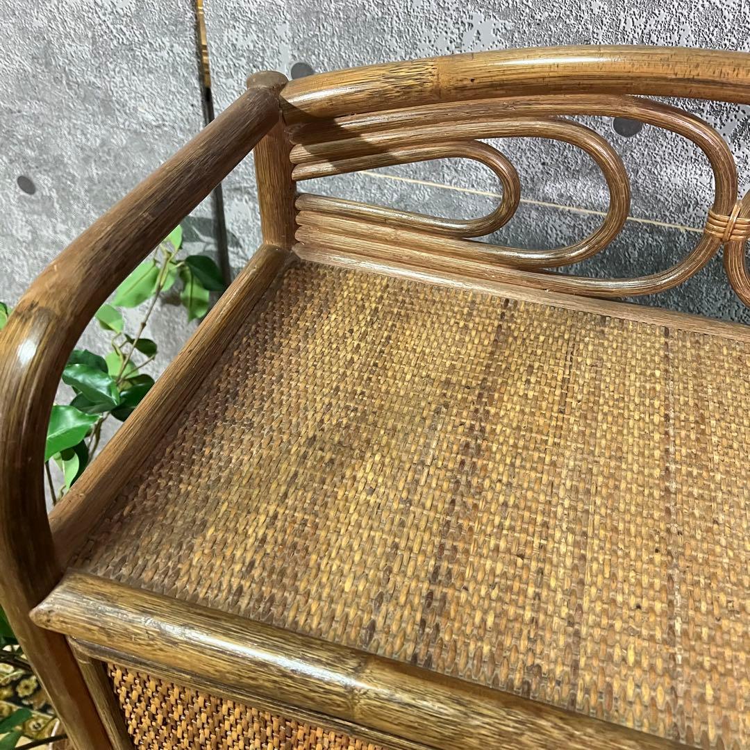 やっち★꧁籐家具꧂ラタン 5段チェスト 箪笥 タンス たんす 昭和レトロ